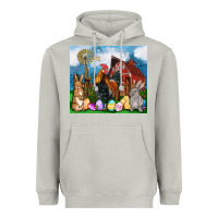Moon Dust Farm animals 20oz Heavyweight Hoodie - OliviaCreatesArt