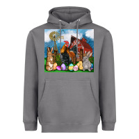 Storm Farm animals 20oz Heavyweight Hoodie - OliviaCreatesArt