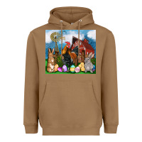 Toasted Coconut Farm animals 20oz Heavyweight Hoodie - OliviaCreatesArt