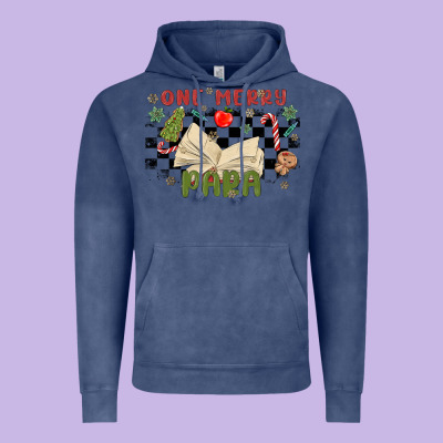 One Merry Para Vintage Hoodie Designed By Maliassmallbusiness