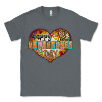 Charcoal Heather Happy Valentınes Day Classic Tee - CowhideDigitalArt