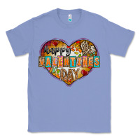 Colony Blue Happy Valentınes Day Classic Tee - CowhideDigitalArt
