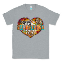 Heather Grey Happy Valentınes Day Classic Tee - CowhideDigitalArt