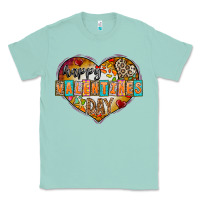 Seafoam Happy Valentınes Day Classic Tee - CowhideDigitalArt