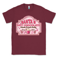 Burgundy santas hot chocolate Classic Tee - MaliasSmallBusiness