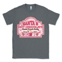 Charcoal Heather santas hot chocolate Classic Tee - MaliasSmallBusiness