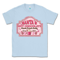Dusty Blue santas hot chocolate Classic Tee - MaliasSmallBusiness
