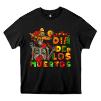 Black dia de los muertos Heavy Core Tee - AdoDesignShop