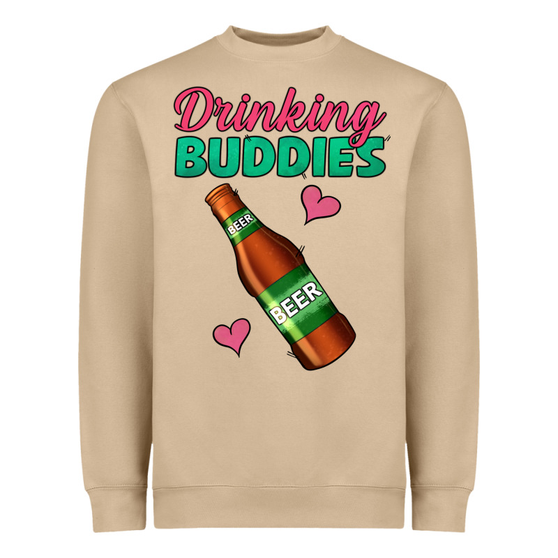 Drinking Buddies Beer Bottle Heavyweight Sweatshirt by Jasminsmagicworld | Teevron
