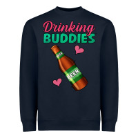 Navy drinking buddies beer bottle Heavyweight Sweatshirt - Jasminsmagicworld