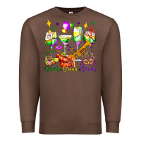 Chestnut drink drank drunk mardi gras wine glasses olivia Premium Sweatshirt - OliviaCreatesArt