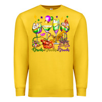 Lemon drink drank drunk mardi gras wine glasses olivia Premium Sweatshirt - OliviaCreatesArt
