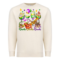 Sandshell drink drank drunk mardi gras wine glasses olivia Premium Sweatshirt - OliviaCreatesArt
