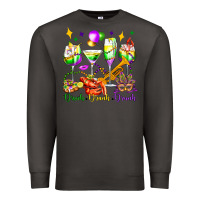 Smoke drink drank drunk mardi gras wine glasses olivia Premium Sweatshirt - OliviaCreatesArt