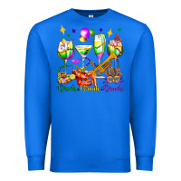True Royal drink drank drunk mardi gras wine glasses olivia Premium Sweatshirt - OliviaCreatesArt
