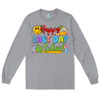 Heather Grey happy last day of school Long Sleeve Tee - Artiststas