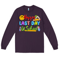Plum happy last day of school Long Sleeve Tee - Artiststas