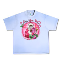 Grape Ice ho ho ho pink black santa christmas Urban Heavy Tee - MaliasSmallBusiness