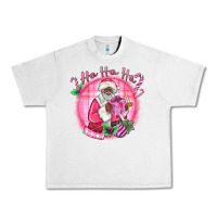 Lunar Rock ho ho ho pink black santa christmas Urban Heavy Tee - MaliasSmallBusiness