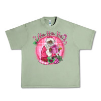 Oil Green ho ho ho pink black santa christmas Urban Heavy Tee - MaliasSmallBusiness
