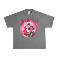 Tornado ho ho ho pink black santa christmas Urban Heavy Tee - MaliasSmallBusiness