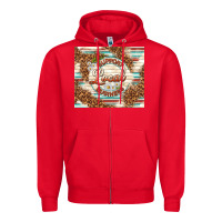 Red support local business Zipper Hoodie - TumblerDesignByShophia