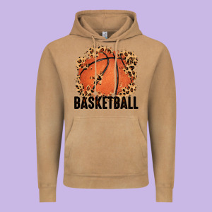 Custom Name Basketball Vintage Hoodie Designed By Maliassmallbusiness