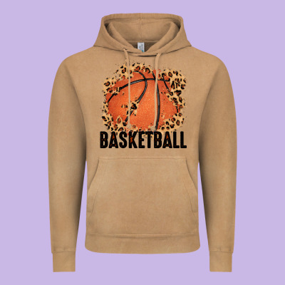 Custom Name Basketball Vintage Hoodie Designed By Maliassmallbusiness