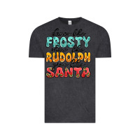 Vintage Black dance like frosty shine like rudolph give like san Vintage Tee - MaliasSmallBusiness