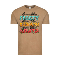 Vintage Coffee dance like frosty shine like rudolph give like san Vintage Tee - MaliasSmallBusiness