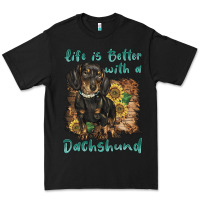 Black life is better with a dachshund Premium Tee - BarkalooDesign