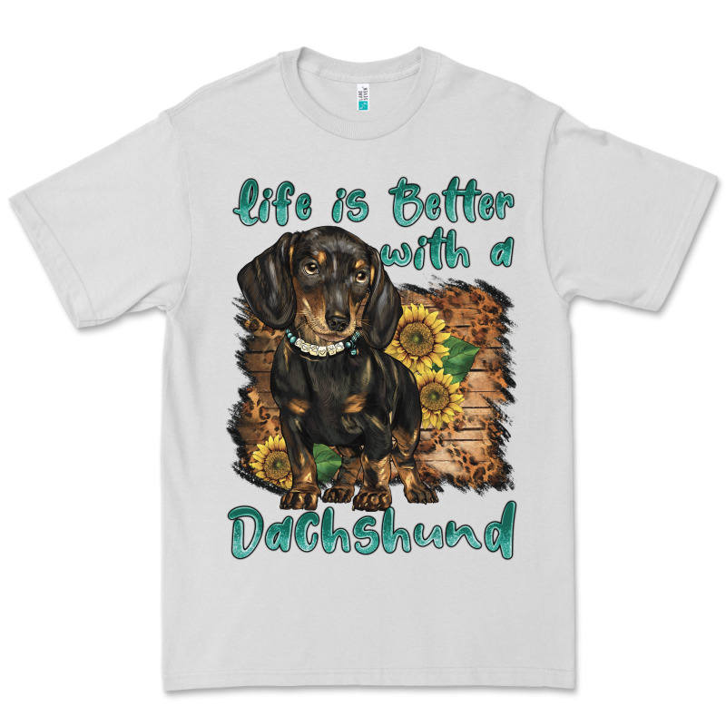 Life Is Better With A Dachshund Premium Tee by BarkalooDesign | Teevron