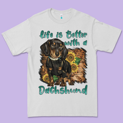 Life Is Better With A Dachshund Premium Tee Designed By Barkaloodesign