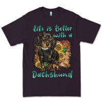 Plum life is better with a dachshund Premium Tee - BarkalooDesign