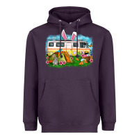 Plum Easter Day camper Heavyweight Hoodie - OliviaCreatesArt