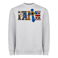 Faith  Th Of July Cross Heavyweight Sweatshirt | Teevron