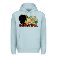 Blue Mist Black is beautiful Premium Hoodie - HowdyJamesFarm