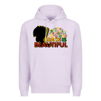 Lilac Black is beautiful Premium Hoodie - HowdyJamesFarm