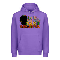 Purple Black is beautiful Premium Hoodie - HowdyJamesFarm