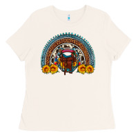 Bone saddle sunflower horseshoe rainbow Ladies Tee - Artiststas