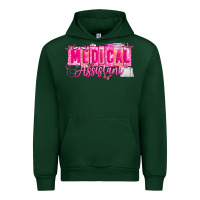 Forest Green valentine medical assistant Urban Hoodie - CowhideDigitalArt