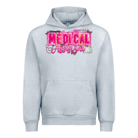 Heather Grey valentine medical assistant Urban Hoodie - CowhideDigitalArt