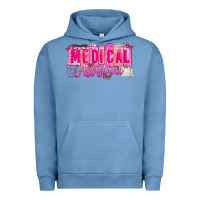 Pigment Pebble Blue valentine medical assistant Urban Hoodie - CowhideDigitalArt