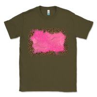 Army Green gemstone pink leopard background Classic Tee - JahusDesignShop