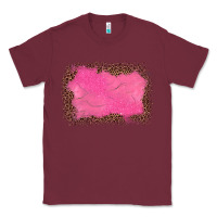 Burgundy gemstone pink leopard background Classic Tee - JahusDesignShop