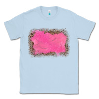 Dusty Blue gemstone pink leopard background Classic Tee - JahusDesignShop