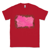 Red gemstone pink leopard background Classic Tee - JahusDesignShop