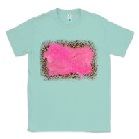Seafoam gemstone pink leopard background Classic Tee - JahusDesignShop