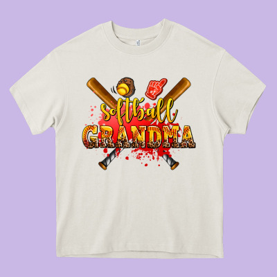 Softball Grandma Heavy Core Tee Designed By Adodesignshop