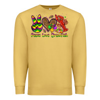 Antique Gold peace love crawfish olivia Premium Sweatshirt - OliviaCreatesArt